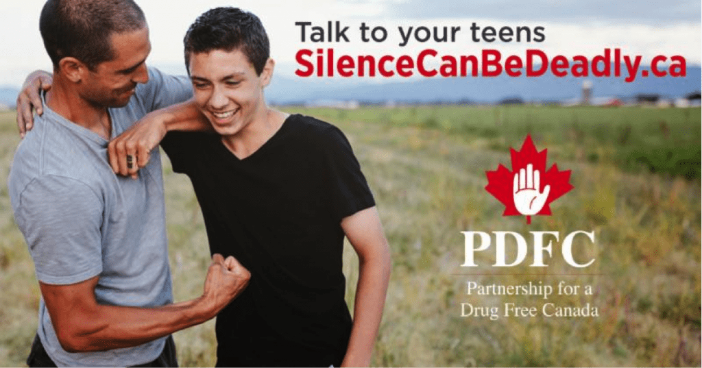 Talk to your kids Silence Can Be Deadly  Partnership for a Drug Free Canada